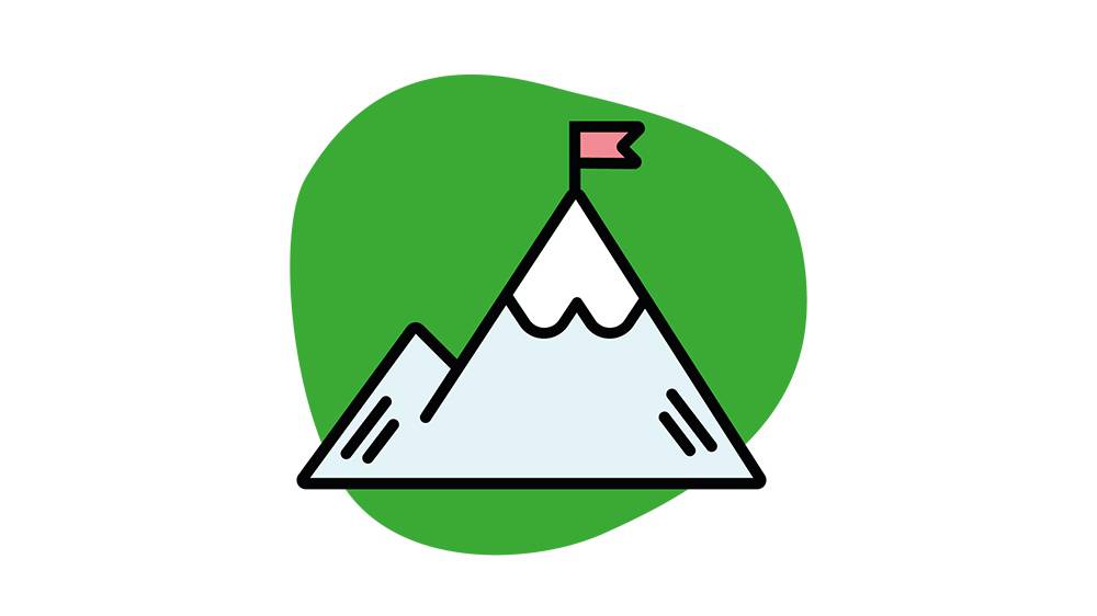 Icon depicting ambition as one of our values